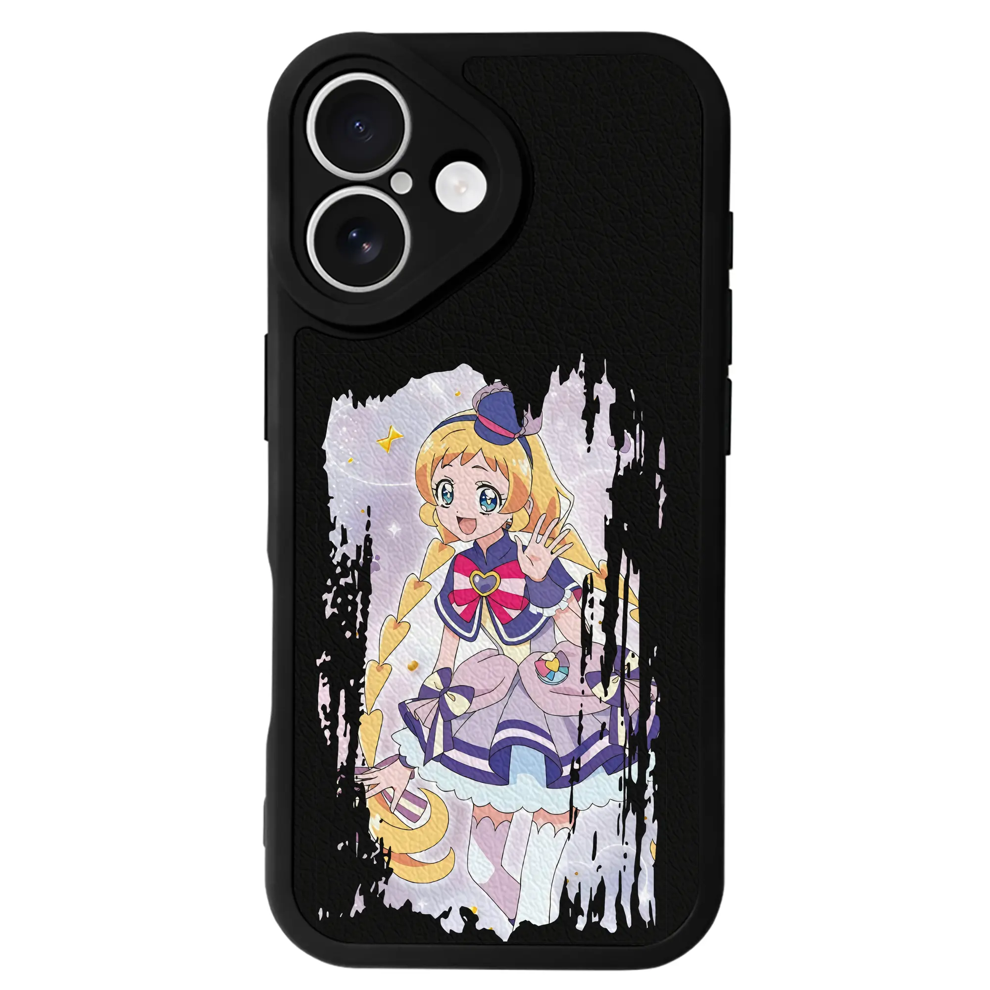 わんだふるぷりきゅあ グッズ 犬飼いろは - IPhone 16シリーズ対応 ・ シリコンスマホケース ・ レザー調 ・ 高精度フィット ・ 耐衝撃 ・ ワイヤレス充電対応 ・ 精密カット